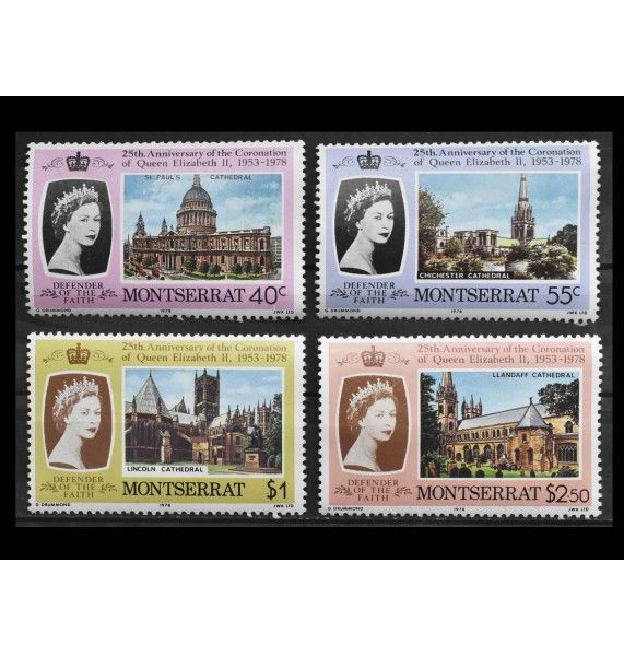 Монтсеррат 1978 г. "25-летие коронации королевы Елизаветы II"