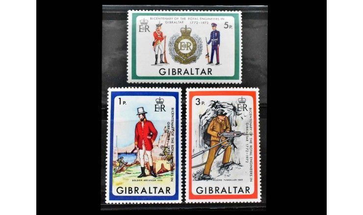 Гибралтар 1972 г. "200-летие корпуса королевских инженеров"
