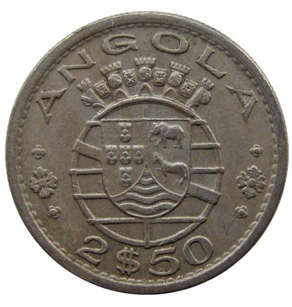 Ангола 2,5 эскудо 1969 г.