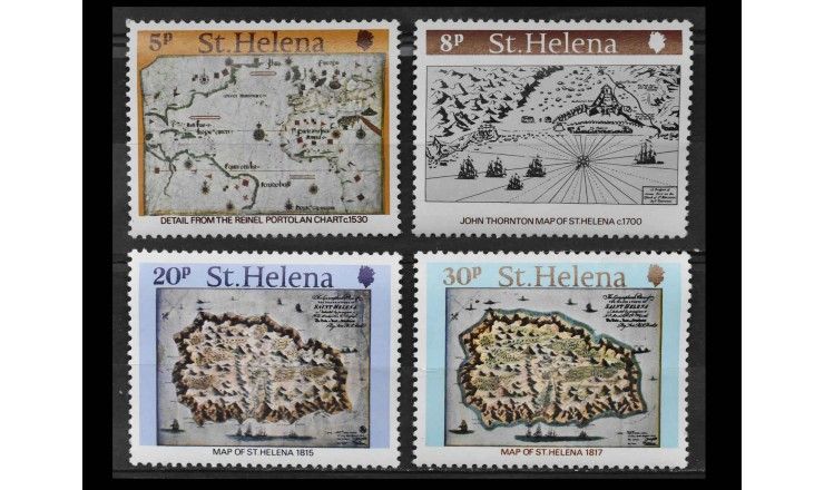 Остров Святой Елены 1981 г. "Карты"