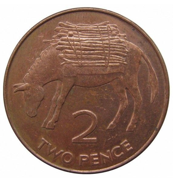 Остров Святой Елены и Вознесения 2 пенса 1998 г.