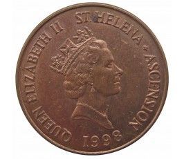 Остров Святой Елены и Вознесения 2 пенса 1998 г.