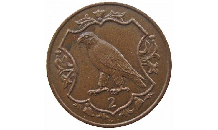 Остров Мэн 2 пенса 1987 г. AA