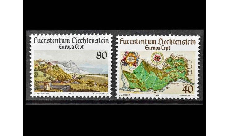 Лихтенштейн 1977 г. "Европа CEPT: Пейзажи"