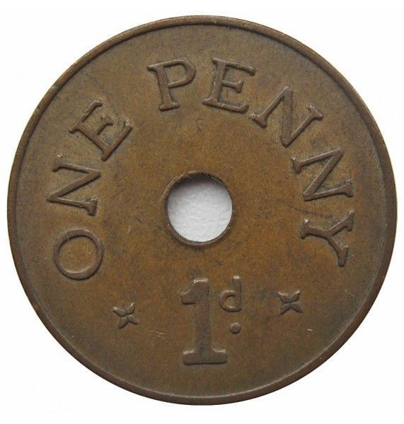 Замбия 1 пенни 1966 г.