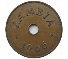 Замбия 1 пенни 1966 г.