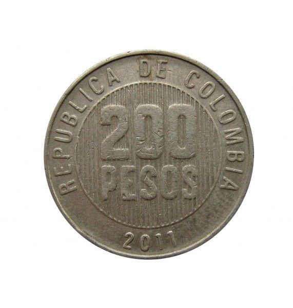 Колумбия 200 песо 2011 г.