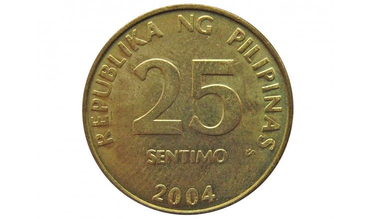Филиппины 25 сентимо 2004 г.