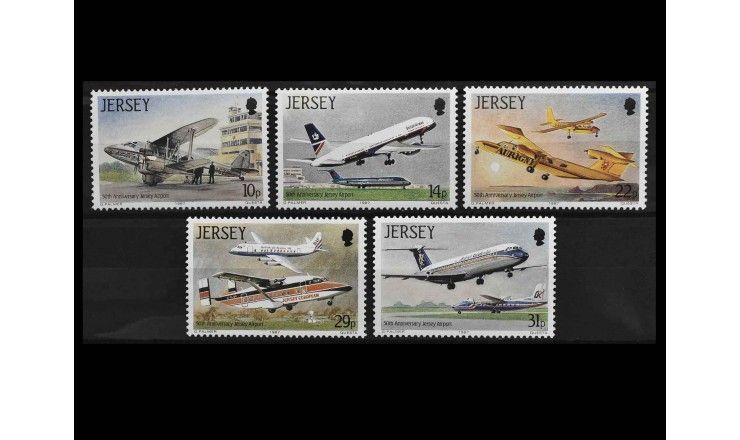 Джерси 1987 г. "50 лет аэропорту Джерси"