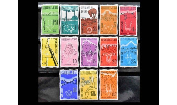 Чад 1961/1962 г. "Независимость: Животные и пейзажи"