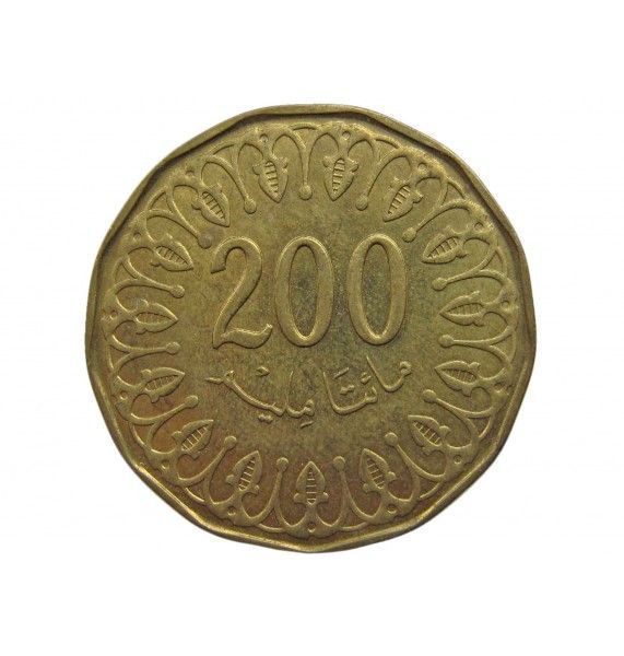 Тунис 200 миллим 2013 г.