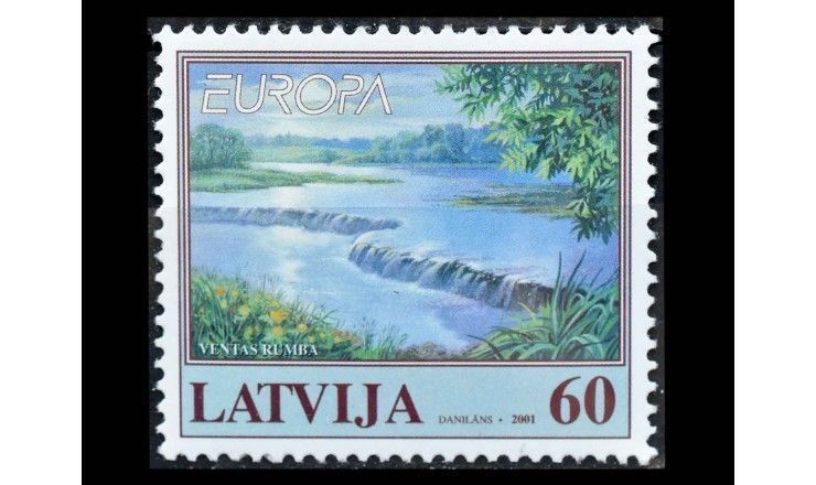 Латвия 2001 г. "Европа: Вода - природное сокровище"