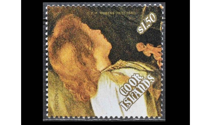 Острова Кука 1989 г. "Рождество: Картины Рубенса"