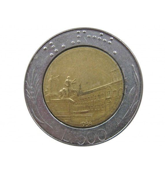 Италия 500 лир 1988 г. 
