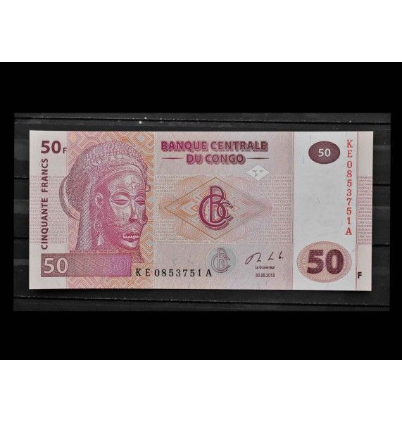 ДР Конго 50 франков 2013 г.