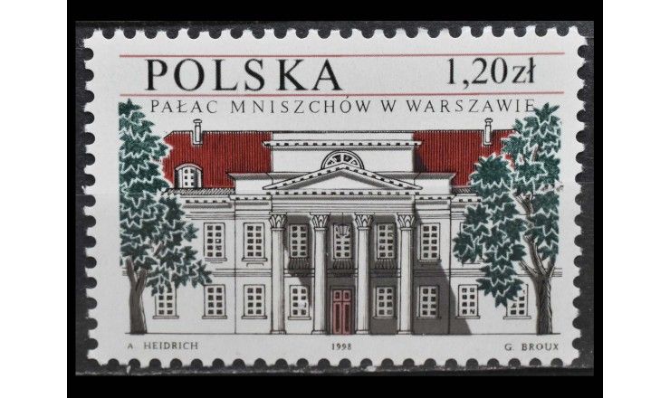 Польша 1998 г. "Посольство Бельгии в Варшаве"