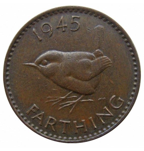 Великобритания 1 фартинг 1945 г.