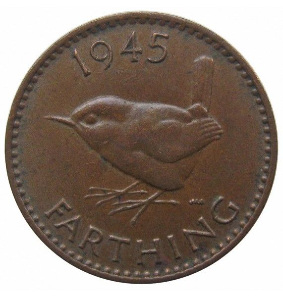 Великобритания 1 фартинг 1945 г.