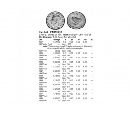 Великобритания 1 фартинг 1944 г.