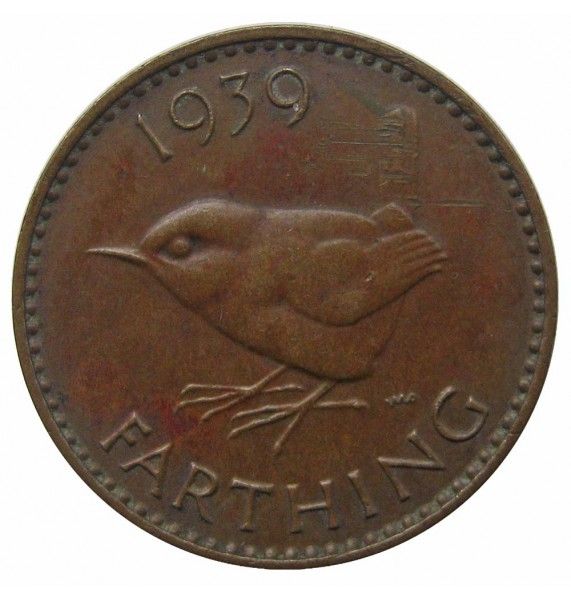 Великобритания 1 фартинг 1939 г.