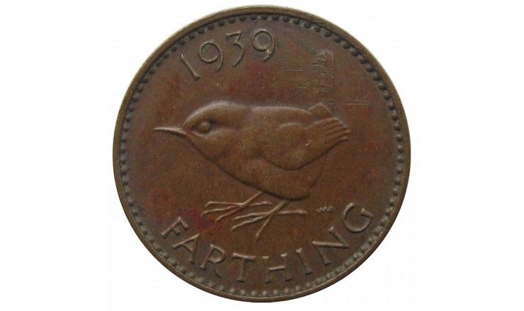 Великобритания 1 фартинг 1939 г. Великобритания 1 фартинг 1939 г.