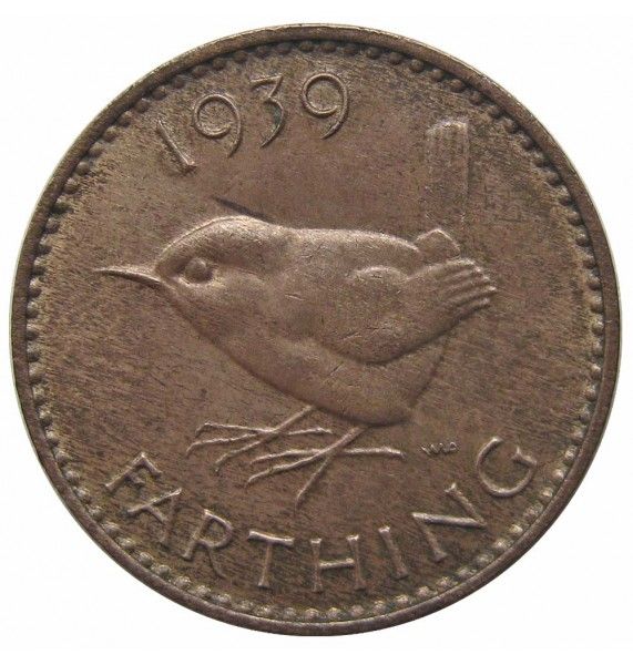 Великобритания 1 фартинг 1939 г.