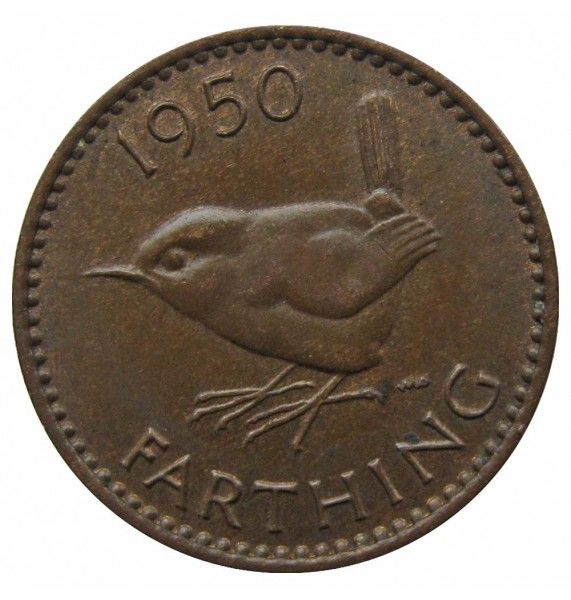 Великобритания 1 фартинг 1950 г.