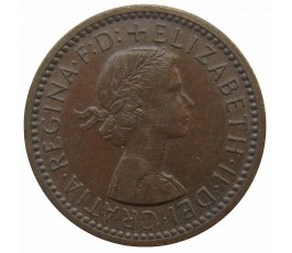 Великобритания 1 фартинг 1954 г. Великобритания 1 фартинг 1954 г.