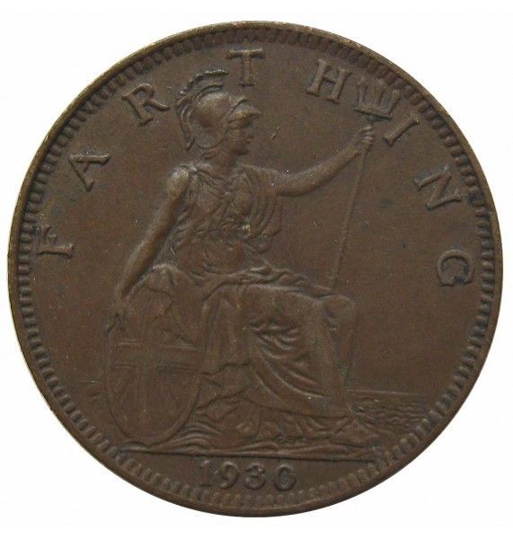 Великобритания 1 фартинг 1930 г.