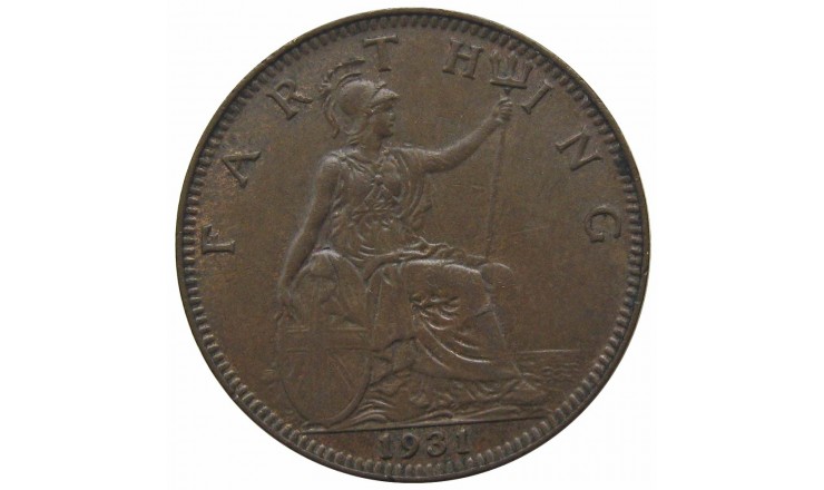 Великобритания 1 фартинг 1931 г.