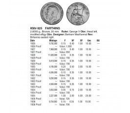 Великобритания 1 фартинг 1934 г.