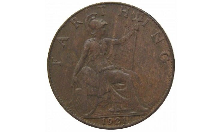 Великобритания 1 фартинг 1921 г.