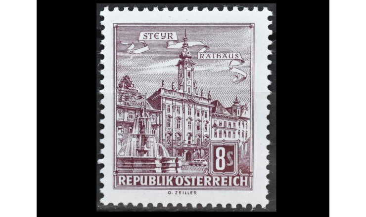 Австрия 1965 г. "Городская ратуша, Штайр"