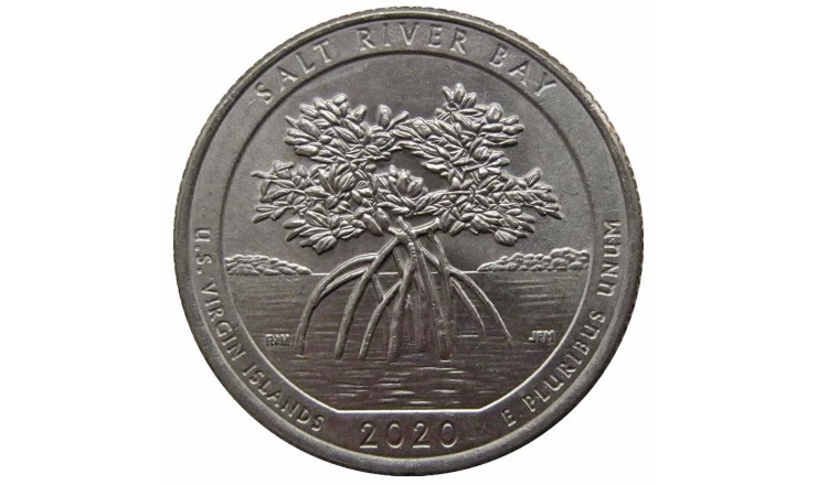 США квотер (25 центов) 2020 г. (Национальный исторический парк Бухта Солёной реки) P