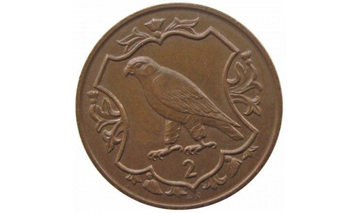 Остров Мэн 2 пенса 1986 г. AC