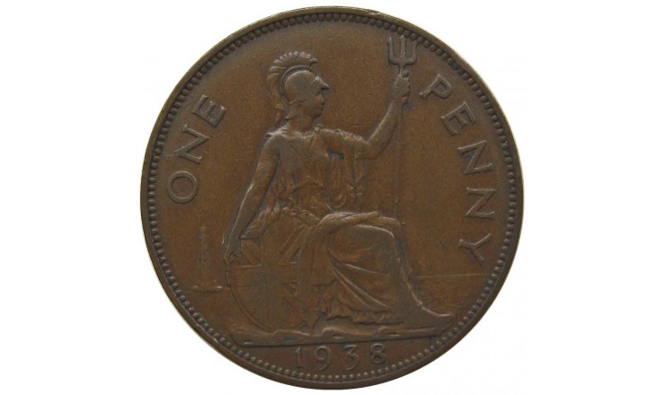 Великобритания 1 пенни 1938 г.