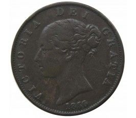 Великобритания 1/2 пенни 1856 г.