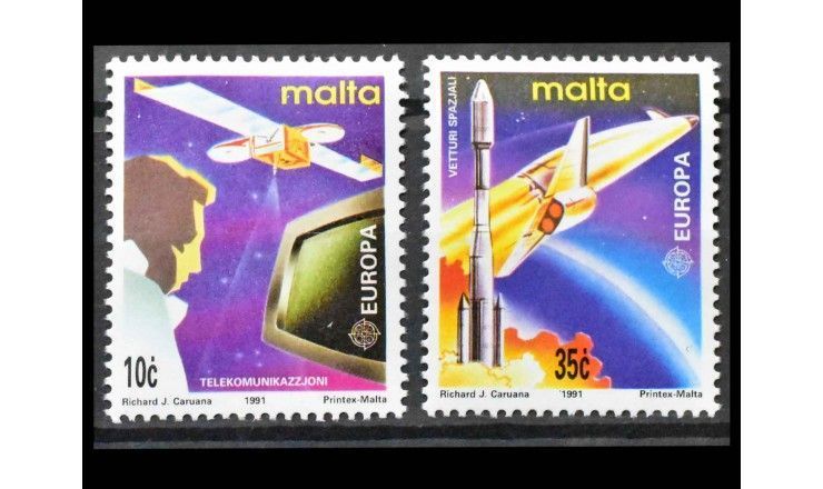 Мальта 1991 г. "Европа: Космос"
