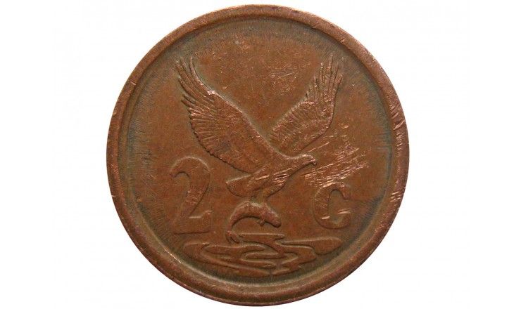 Южная Африка 2 цента 1992 г.