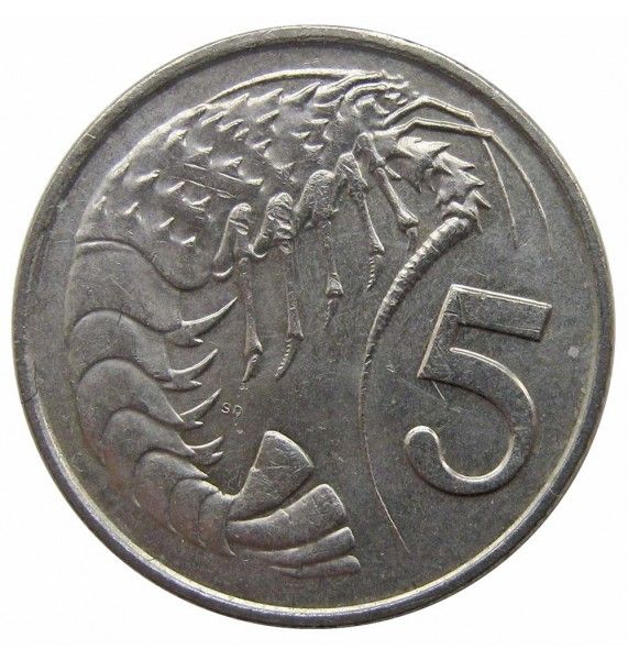 Каймановы острова 5 центов 1990 г.