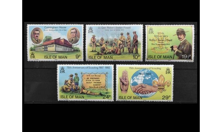 Остров Мэн 1982 г. "75 лет скаутскому движению"