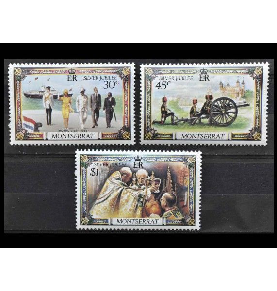 Монтсеррат 1977 г. "25-летие регентства Елизаветы II"