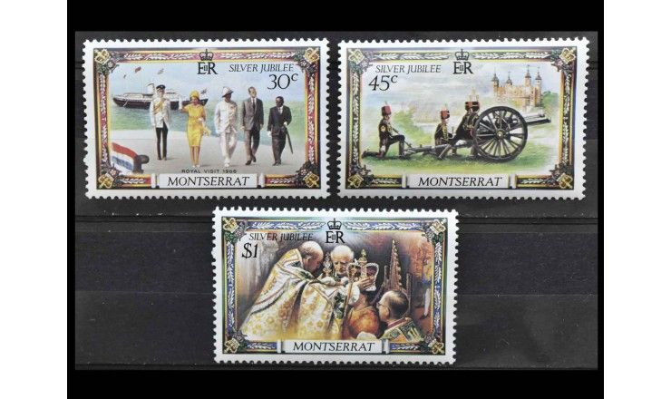 Монтсеррат 1977 г. "25-летие регентства Елизаветы II"
