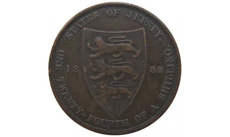 Джерси 1/24 шиллинга 1888 г.