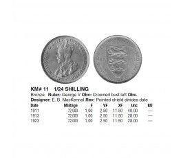 Джерси 1/24 шиллинга 1923 г.