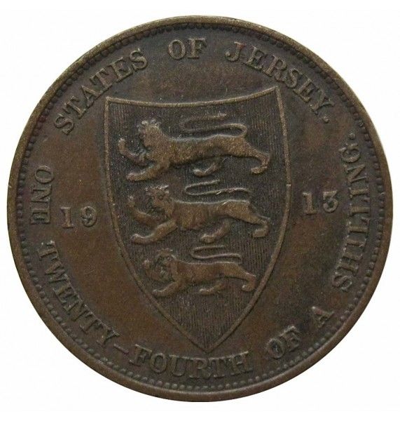 Джерси 1/24 шиллинга 1913 г.