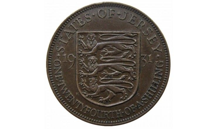 Джерси 1/24 шиллинга 1931 г. Джерси 1/24 шиллинга 1931 г.