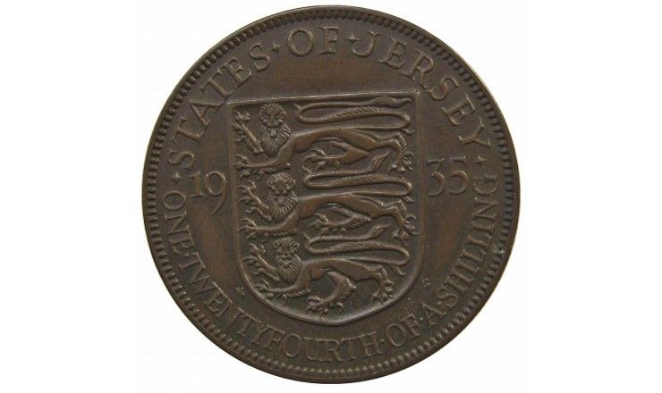 Джерси 1/24 шиллинга 1935 г. Джерси 1/24 шиллинга 1935 г.