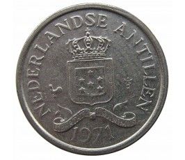 Нидерландские Антиллы 10 центов 1971 г. Нидерландские Антиллы 10 центов 1971 г.