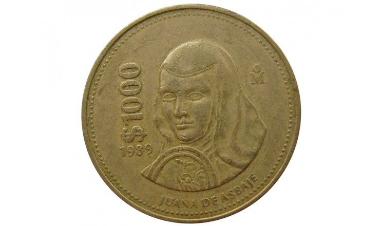 Мексика 1000 песо 1989 г.